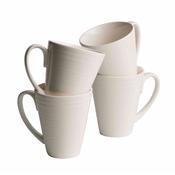 Belleek Living Ripple Mugs Set of 4 – Stylish Cup and Mugs Collection for Everyday Use &amp; Gifting image