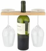 Apollo Wine Holder 6617 Wine Bottle &amp; Glass Display Stand – Stylish Drinking Accessories Storage Solution image