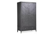 Diletta Wardrobe 2 Door 2 Drawer Ebony image