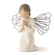 Willow Tree Angel of Prayer Figurine - Collectible Home Decor Hand-Painted Sculpture image