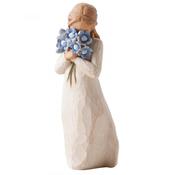 Willow Tree Forget Me Not Figurine Decorative Keepsake Ornament for Home Décor and Meaningful Gifting
