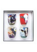 Eoin O Connor Set of 4 Mugs – Bone China Gift Boxed Mug Set for Home Use image