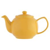 Price &amp; Kensington Mustard 6 Cup Teapot - Stoneware Teapot for Tea and Coffee Brewing &amp; Serving