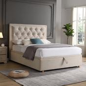 Single bed top fabric headboard