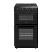 Belling 50cm Freestanding Electric Double Oven Cooker Black | BFSE52DOCBK image