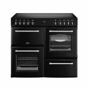 Belling Farmhouse 100cm Electric Range Cooker - Black | 444411826 image