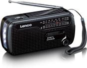 Lenco Portable Emergency Radio with Power Bank &amp; Torch | MCR-113BK
