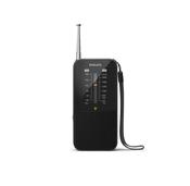 Philips FM Clock Radio with Battery Backup Black