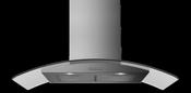 Belling 90cm Curved Glass Chimney Hood Stainless Steel | CHIM904GSTA image