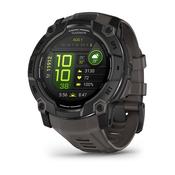 Garmin Instinct 3, 50mm, AMOLED, Black with Charcoal Silicone Band | 010-03020-00 image