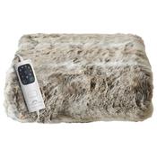 Dreamland Luxury Faux Fur Heated Throw Alaskan Husky | 16710C image