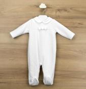 Babidu Zig Zag Babygrow - White - 10555 image