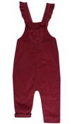 Lilly &amp;amp; Sid Burgundy Cord Dungarees image