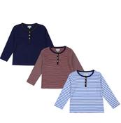 Lilly &amp;amp; Sid 3pk Henly Long Sleeve Tops