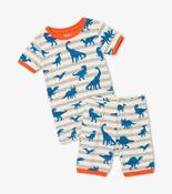 Hatley Prehistoric Dinos Organic Cotton Short Pajama Set image