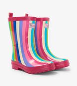 Hatley Rainbow Stripes Shiny Rain Boots image