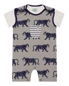 Lilly &amp;amp; Sid Tiger Short Dungaree Set image