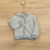Babidu Grey Stripe Knit Jacket image