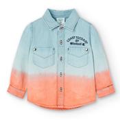 Boboli Bleach Long Sleeve Denim Shirt image