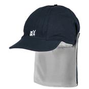 Emile et Rose Edward Navy Baby Boys Sun Cap with Detachable Flap image