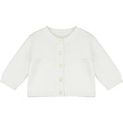 Emile et Rose Cypress White Knit Baby Cardigan image