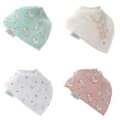 Ziggle 4pk Bunnies Bandana Bibs image