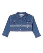 Tuc Tuc Blue Denim Jacket With Pink Stitching image