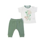 F.S. Baby Organic Green T-shirt &amp;amp; Pants Set image