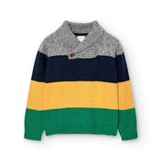 Boboli Colour Block Roll Neck Sweater image