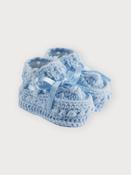 Sardon Knitted Booties - Blue image