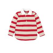 Tutto Piccolo Red Striped Polo Shirt image