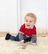 Tutto Piccolo Red Round Neck Jumper
