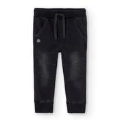 Boboli Fleece Denim Trousers – Black image
