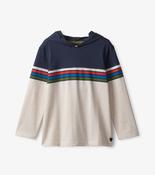 Hatley Striped Long Sleeve Hoodie Tee image