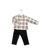 Babidu Check Shirt &amp;amp; Corduroy Trouser Set image