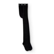 Boboli Thick Tights - Black With Diamante image
