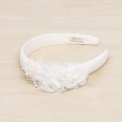Padded Hairband With Flowers image