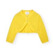 Boboli Yellow Knit Half Cardigan image