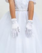 Sweetie Pie White Flower Gloves image