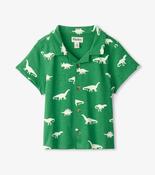 Hatley Glow In The Dark Dino Jersey Button Down image
