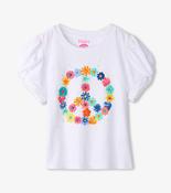 Hatley Peace Flower Twisted Sleeve Tee image