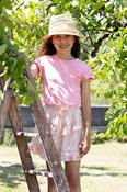 Nono Pearled Ivory Combined Dress With Floral Skirt image
