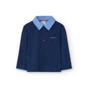 Boboli Navy Pique Combined Polo image