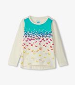 Hatley Falling Butterflies Long Sleeve Top image