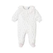 Babidu Pink and White Cotton Duck Print Babygrow image