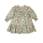 Babidu Green Floral Cotton Dress image