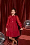 Patachou Red Crêpe Chiffon Dress image