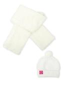 Agatha Ruiz De La Prada Ivory Knitted Hat &amp;amp; Scarf Set image