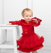 Caramelo Bodysuit and Layered Ruffle Tutu Skirt