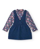TucTuc Quilted Navy Pinafore Dress image